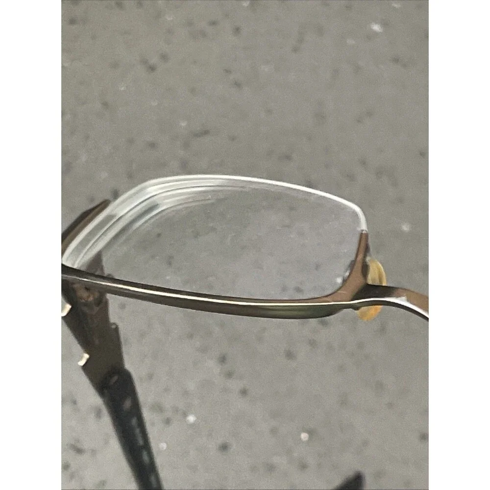 Rampage R165 LBRN 49-18-135 Brown Metal Flex  Half Rim Eyeglasses Frames ONLY
